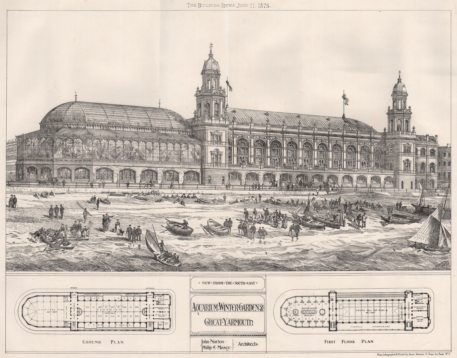Aquarium & Winter Garden, Great Yarmouth, Norfolk; Norton & Masey Archts 1875